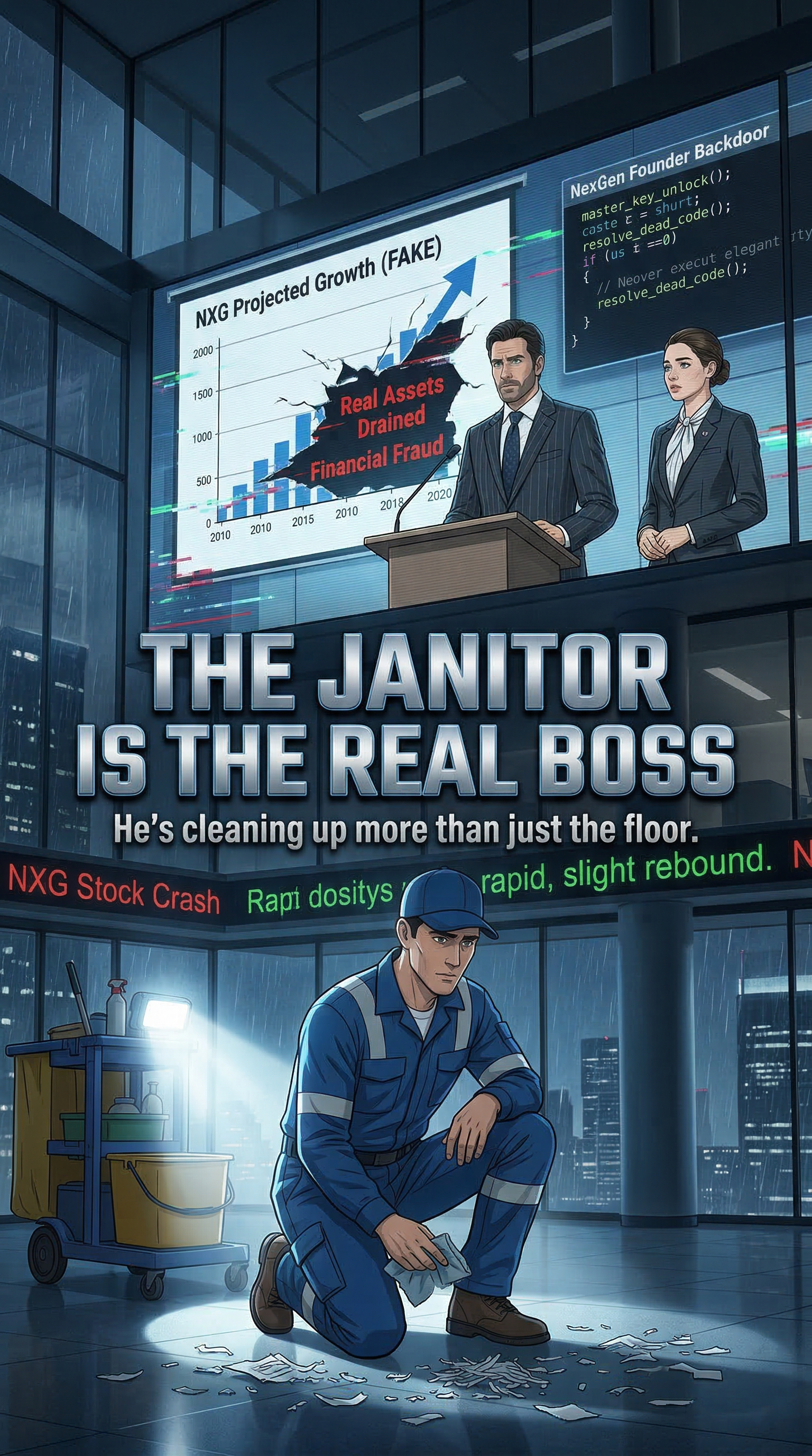 The cleaner is a billionaire